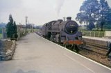 No. 75071 drifts light engine through Templecombe in September 1964