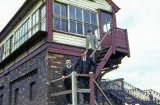 Mostyn Station North signal box on 17th April 1968