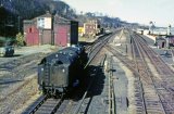 A light engine passes through Mostyn on 31st March 1967