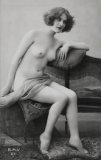 Edwardian studio nude portrait