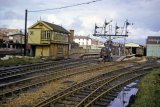 Ryde St Johns station, signal box and part of the works in October 1965