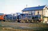 No's 35 and 36 alongside Ryde signal box, near the engine shed on 2nd March 1963