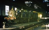 Class 'O2's inside Ryde shed on 2nd March 1963