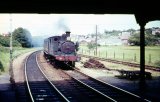 No. W35 FRESHWATER arriving at Ryde St Johns with a train for Ryde Esplanade circa 1966