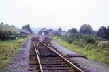 Lampeter station and goods yard from the north in January 1974