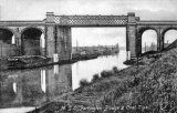Partington Bridge and coal tips on the Manchester Ship Canal circa 1905