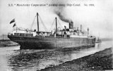 The SS Manchester Corporation on the Manchester Ship Canal circa 1905