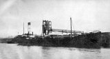 The SS Terck at Partington Coal Tips on the Manchester Ship Canal circa 1905