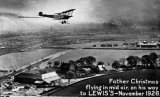 Father Christams Flying to Lewis's in Avro 504 Christmas 1926