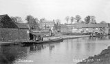 Tardebigge Basin on the Worcester & Birmingham Canal circa 1910. Steam tunnel tug on the left.