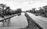 A section of the Trent & Mersey Canal at Elworth near sandabch circa 1930