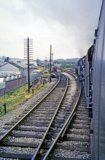 A view of Bath S&D Junction from the 8.15am train to Templecombe on 3rd July 1962. Note the pw trolley on the left