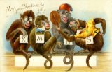 Christmas Greetings, Monkeys