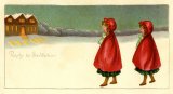 Unknown artist, twin girls in red capes