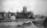 Worcester Distillery & Cathedral c1860