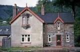 This is part of a survey of Dinas Mawddwy station comprising 26 shots all taken c1970, long after the track had been lifted but whilst all of the major structures still remained. Today only the station building survives, as a private residence.