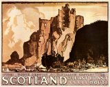 Scotland Tantallon Castle LNER Railway Poster Ad 1930s