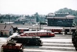 Lausanne shed & signal box 26.7.1957