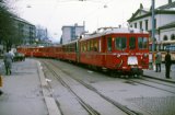 No 1701 through the streets of Nach Arosa in April 1988
