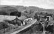 An overall view of Calstock Railway Station, PD&SWJR, circa 1908. Passenger train arriving; taken shortly after other similar view.
