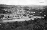 Calstock general view across Tamar from Devon bank circa 1904, prior to construction of viaduct.