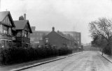 Looking up Stockport Road, Marple circa 1906, with Hollins Mill prominent in the background. The mill, which was the largest employer in the town, producing yarn, is now completely demolished.